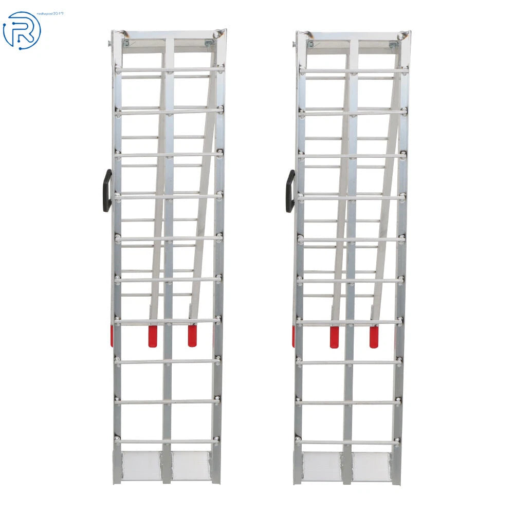Set of 2 Folding Loading Ramps for Motorcycle ATV (1500lbs Capacity)