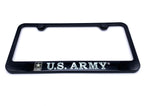 License Plate Frame Black Plastic Digital Camo for US Army (USA) (2000–2025)
