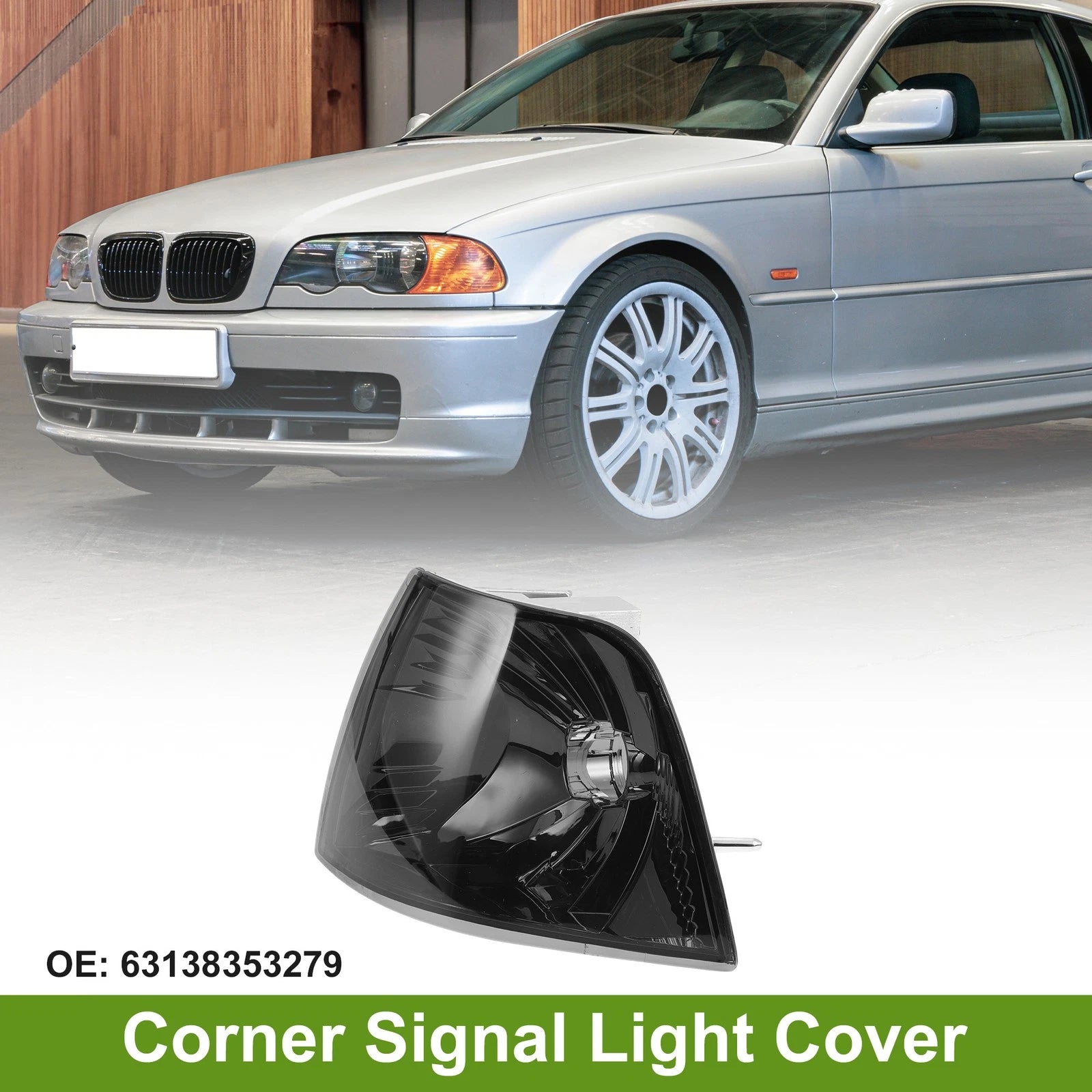 1 Pc Left Corner Signal Light Cover for BMW 3-Series (1992–1998) No. 63138353279