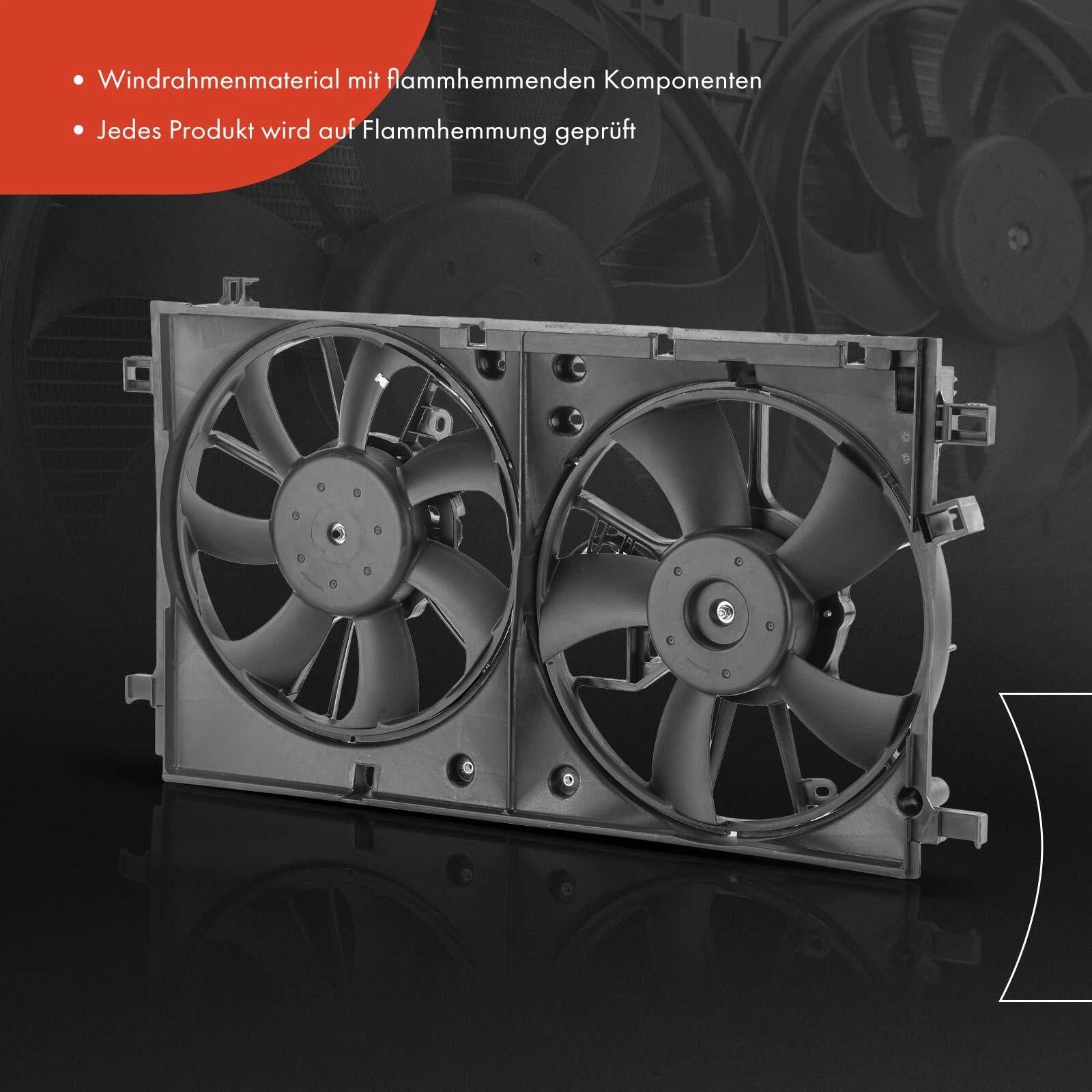 Dual Cooling Fan Assembly with Shroud for Toyota Prius (2016–2022)
