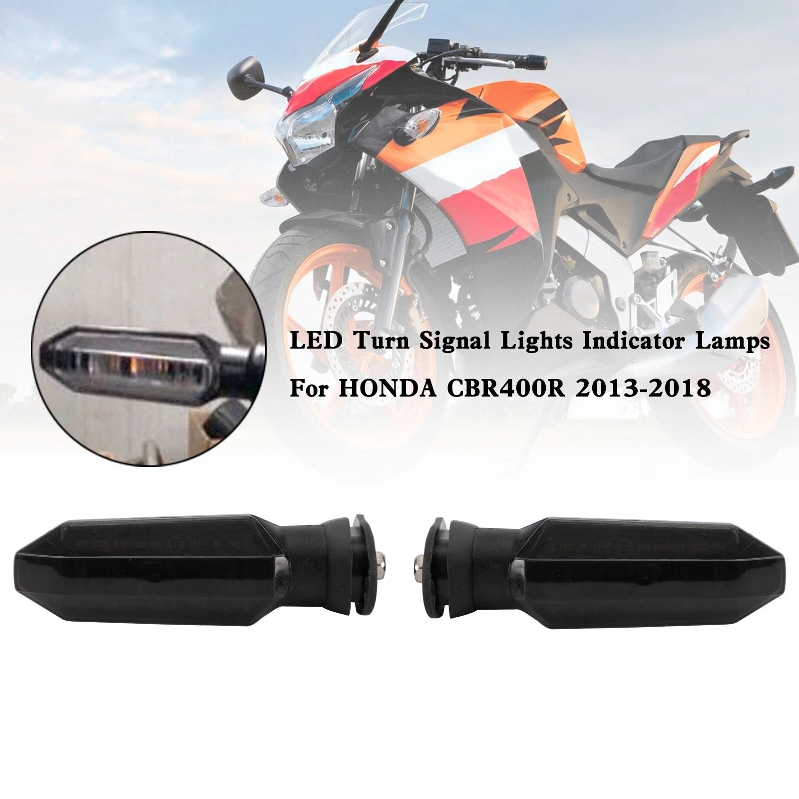 LED Turn Signal Lights for Honda CRF250 CB500 CB650F CTX700 (2014–2020)