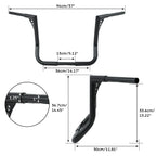 14" Rise Ape Hanger Handlebars for Harley Touring Electra Road Glide (1982–2024)