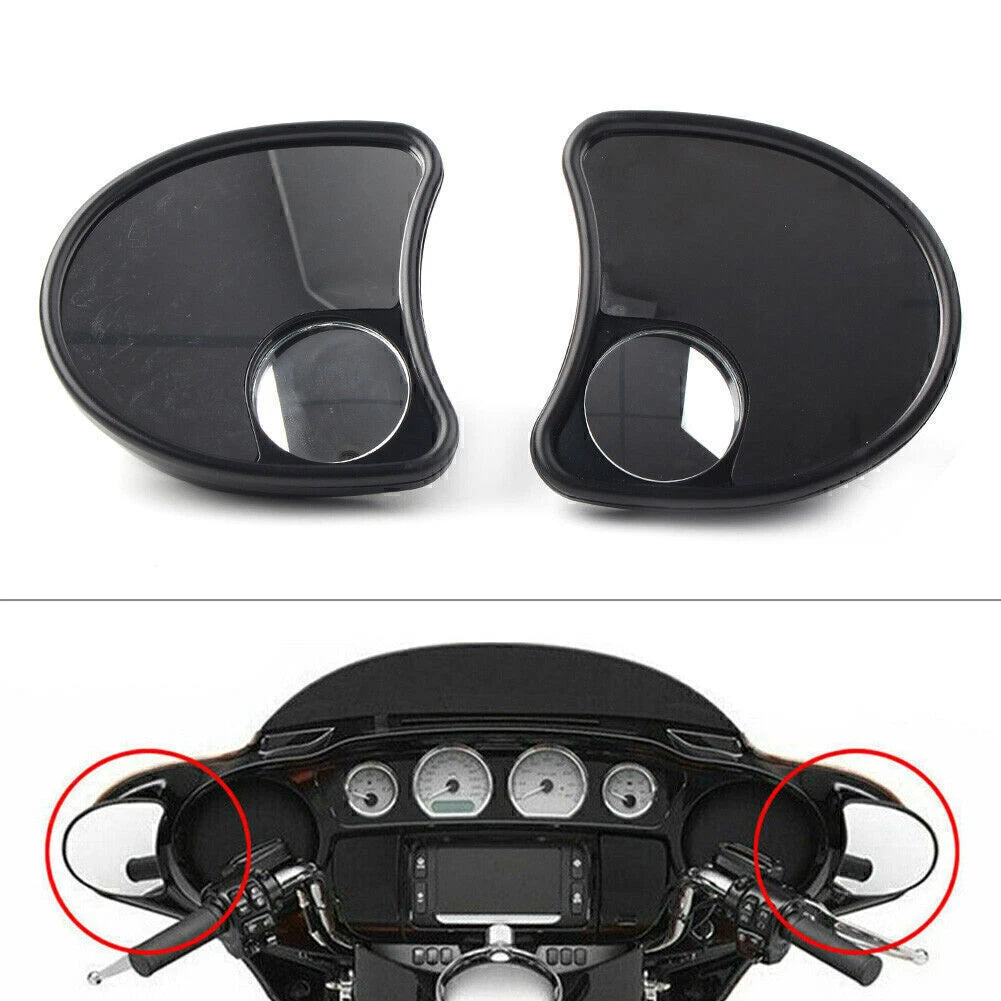 Rear Wide Angle Blind Spot Side Mirror Fairing Mount for Harley Touring Electra Glide (2014–2023)