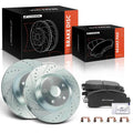 Front Drilled Brake Rotors & Ceramic Pads for Subaru Forester (2019–2021)
