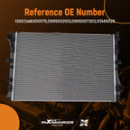 Coolant Radiator for Mercedes-Benz C300 C350E (2015–2020) 13507 Cross Flow