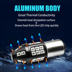 LED Strobe Flashing Blinker Brake Tail Light Bulb for 1157 (-)