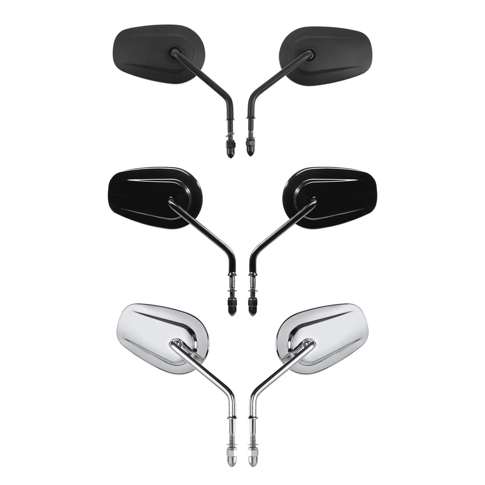 8mm Rearview Mirrors for Harley Road King, Tri Glide, Softail, Sportster, Dyna