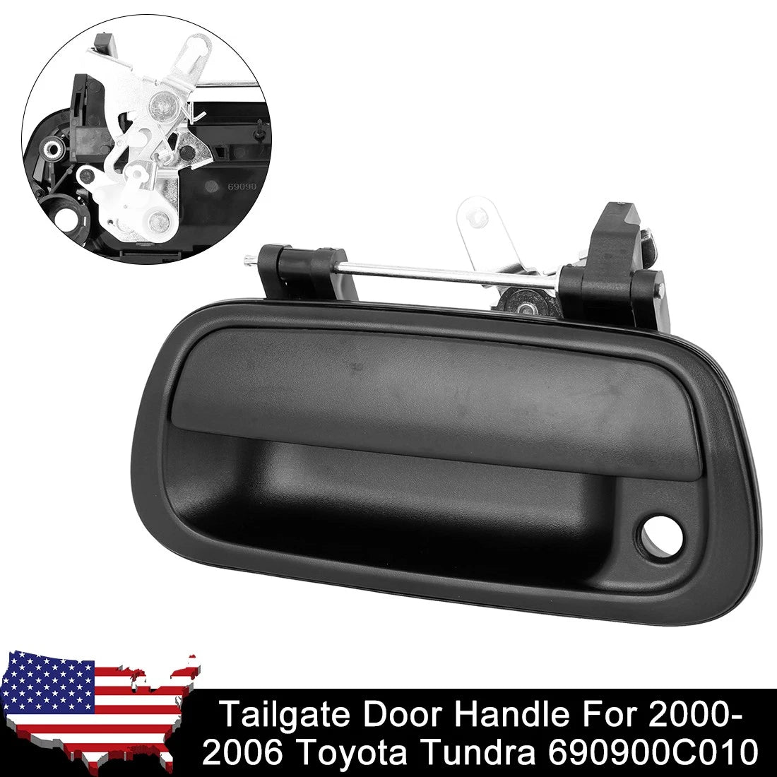 Tailgate Latch Handle Keyhole for Toyota Tundra (2000–2006) 690900C010