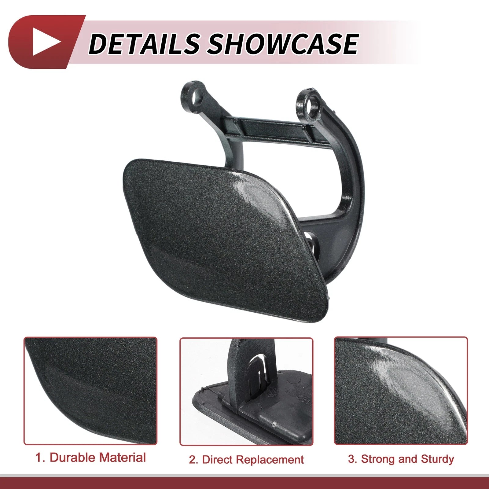Front Right Washer Nozzle Cover Cap No. 51117210882 for BMW 740i (2011–2015) Gray