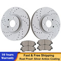 Front Drilled Disc Rotors & Ceramic Pads for Nissan Maxima (2009–2019)