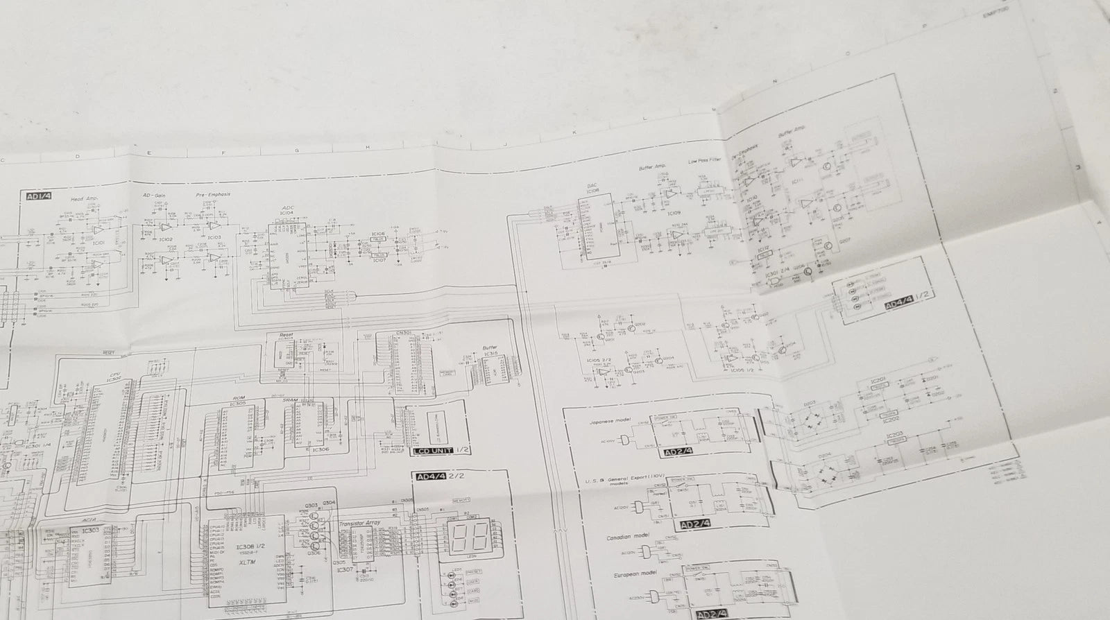 Yamaha EMP700 Multi-Effect Processor Service Manual & Parts List