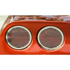 Polished Stainless Steel Billet Style Tail Light Covers for 05-13 Chevy Corvette
