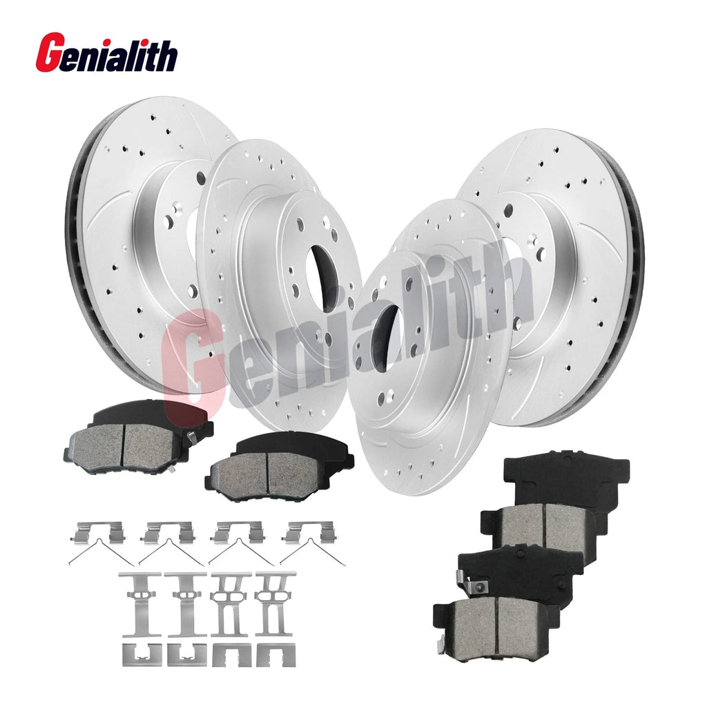 Drilled Slotted Brake Rotors for Honda Accord 2005 (282MM)