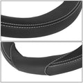 Steering Wheel Cover for Universal Fit (14.5"-15", Matte Grain, Double Stitch)