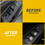 Set of 14 Door Window Switch Button Stickers for Mercedes-Benz GLA250 (2014–2017)