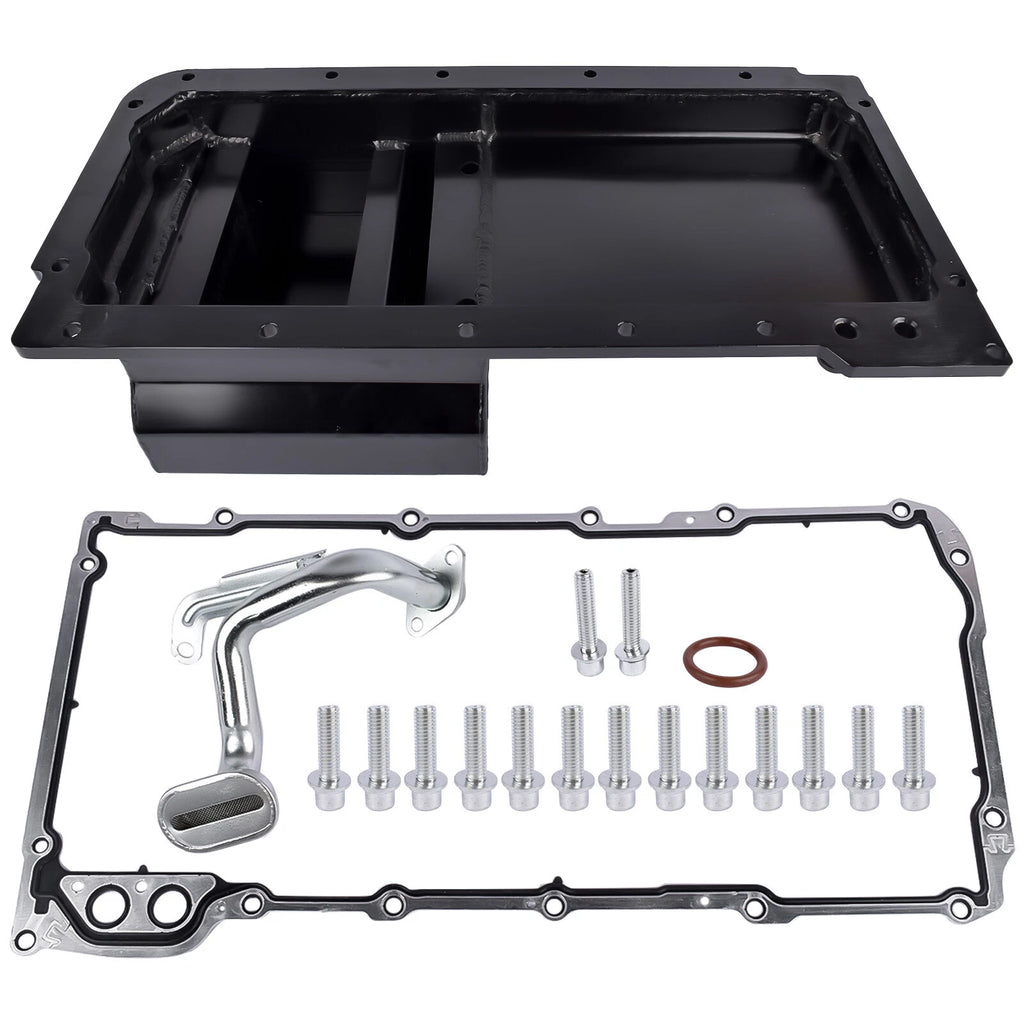 Front Engine Oil Pan with Gasket for Chevrolet LS1 LS2 LS3 LS6 (1997–2023)