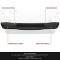Rear Bumper for Nissan NV1500 NV2500 NV3500 (2012–2021) Black w/o Park Sensor Holes
