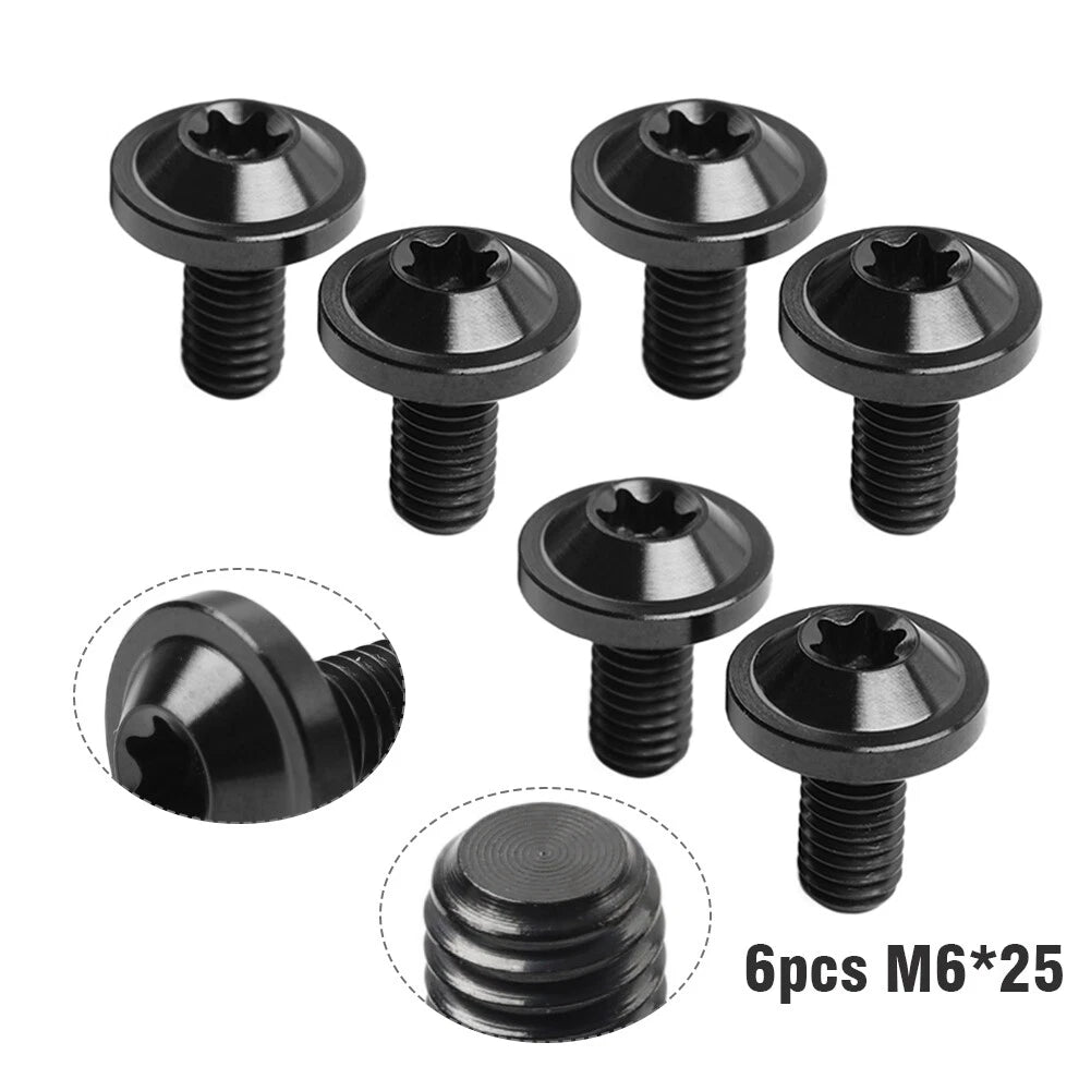 Set of 6 Alloy Truss Torx Head Screws M6x30mm for Motorcycle