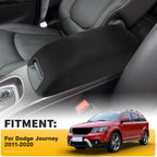 Leather Center Console Lid Armrest Cover for Dodge Journey (2011–2020)