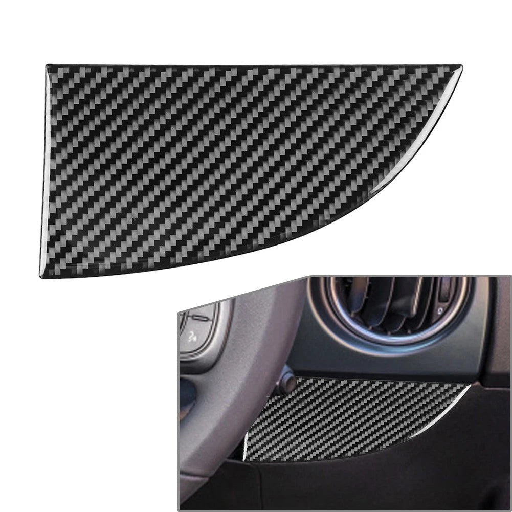 Driver Side Air Vent Panel Cover Trim RHD for Fiat 500 (2012–2015) Carbon Fiber