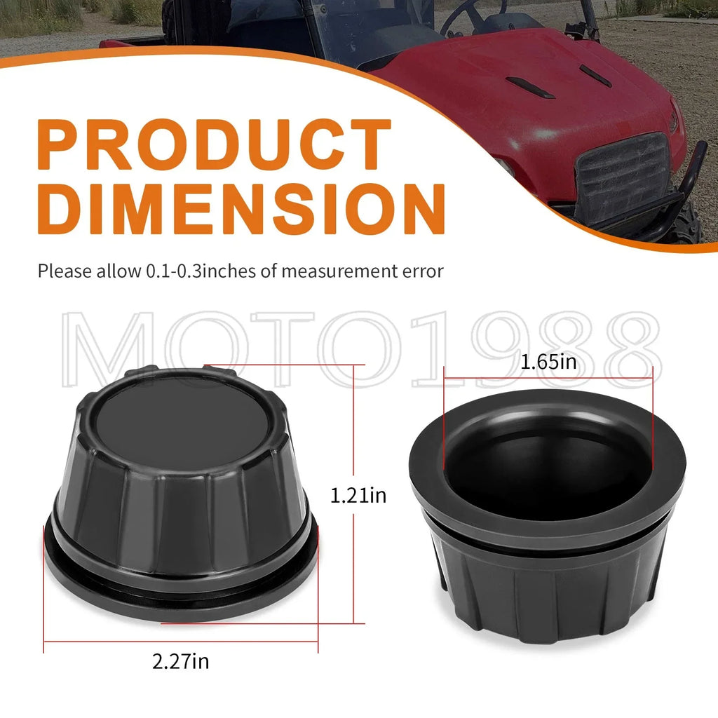 4Pcs Front + Rear Wheel Center Cap for Honda MUV700 Big Red (2009–2013)