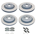 Brake Rotor & Akebono ProACT Pad Kit for RX350L RX450hL (2018–2021)