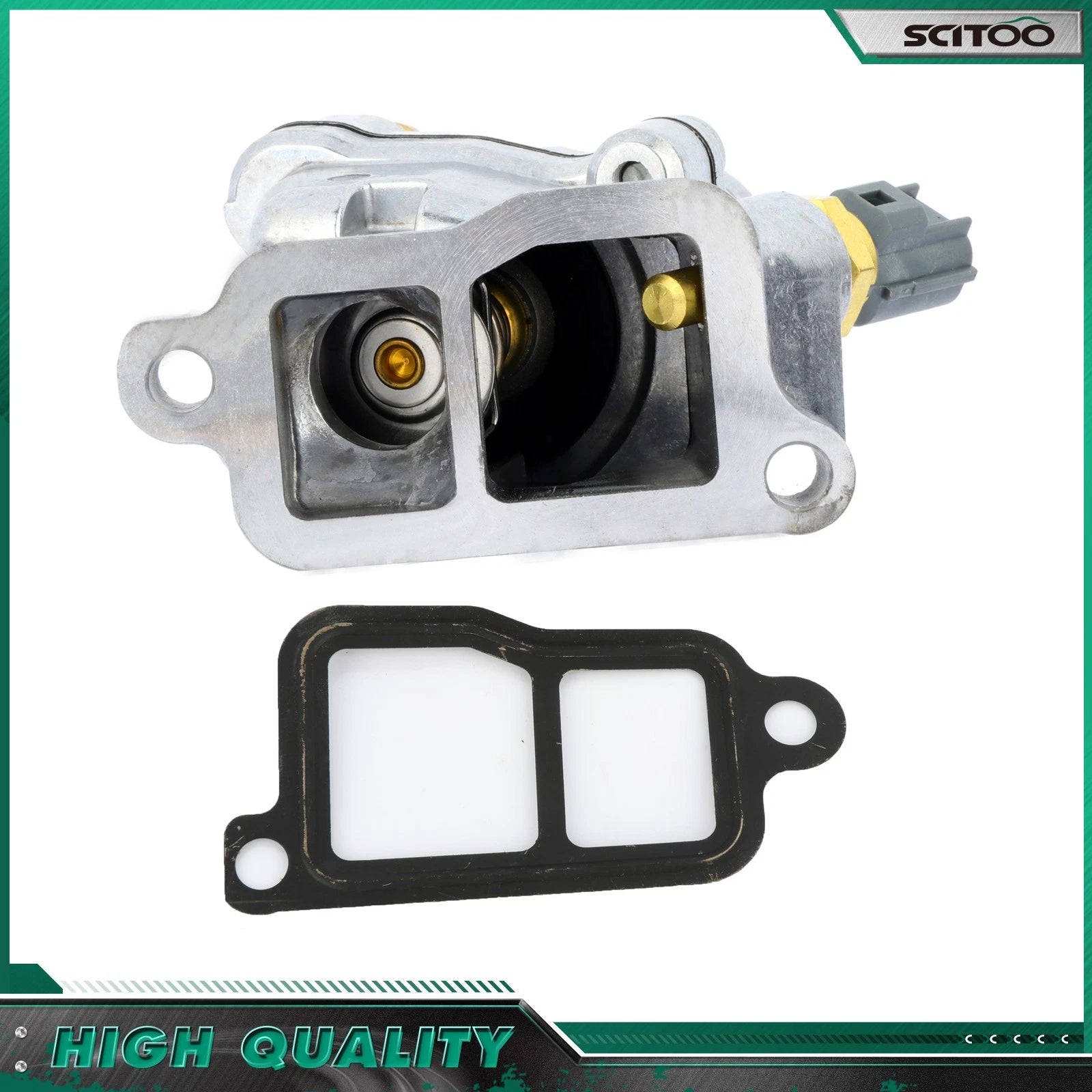 Engine Coolant Thermostat Housing for Volvo S60 XC70 V70 XC90 S80 (2001–2016) 31293700