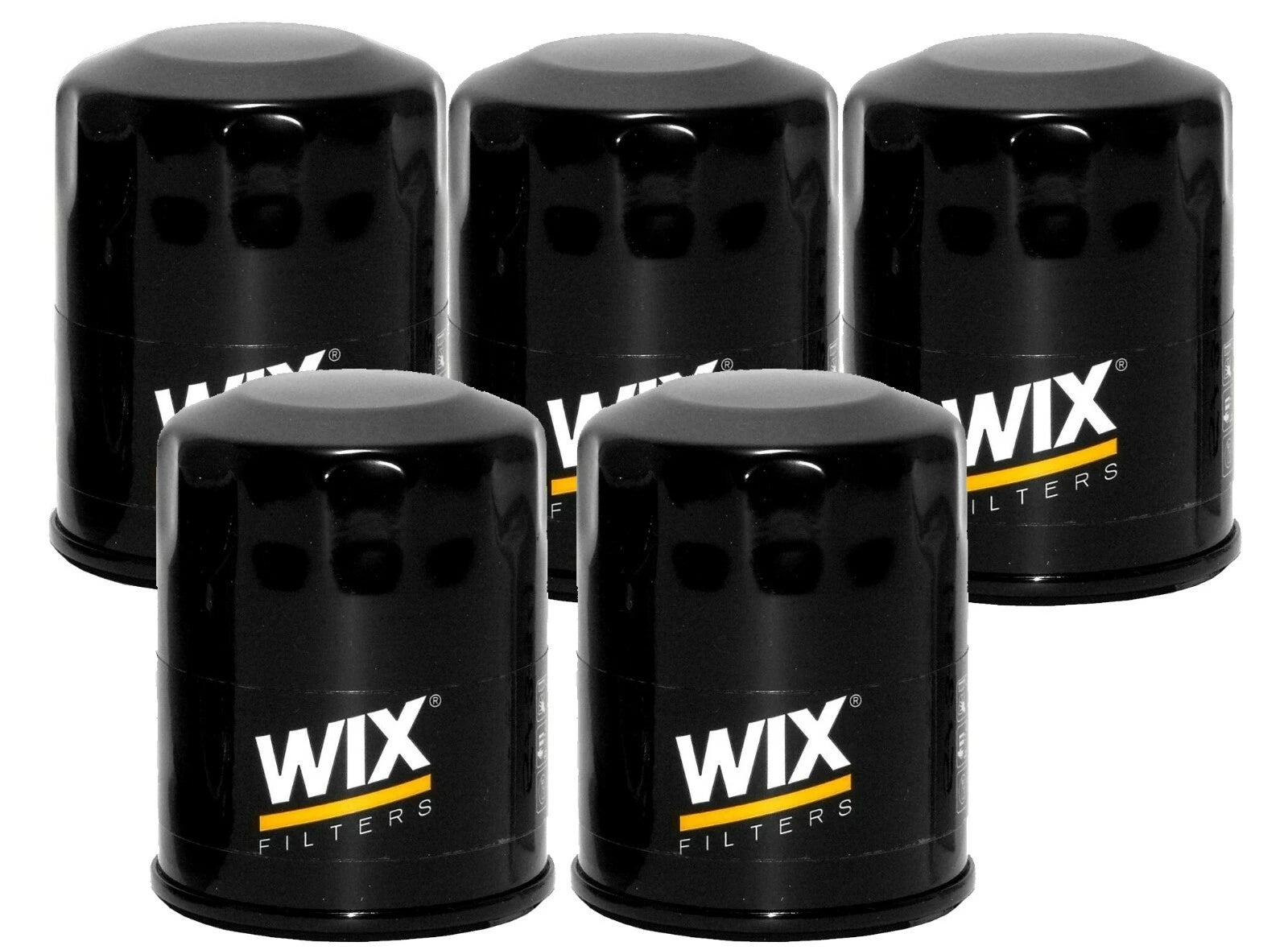 Set of 5 WIX Engine Oil Filters for Chrysler Dodge Eagle Ford Mazda Mitsubishi