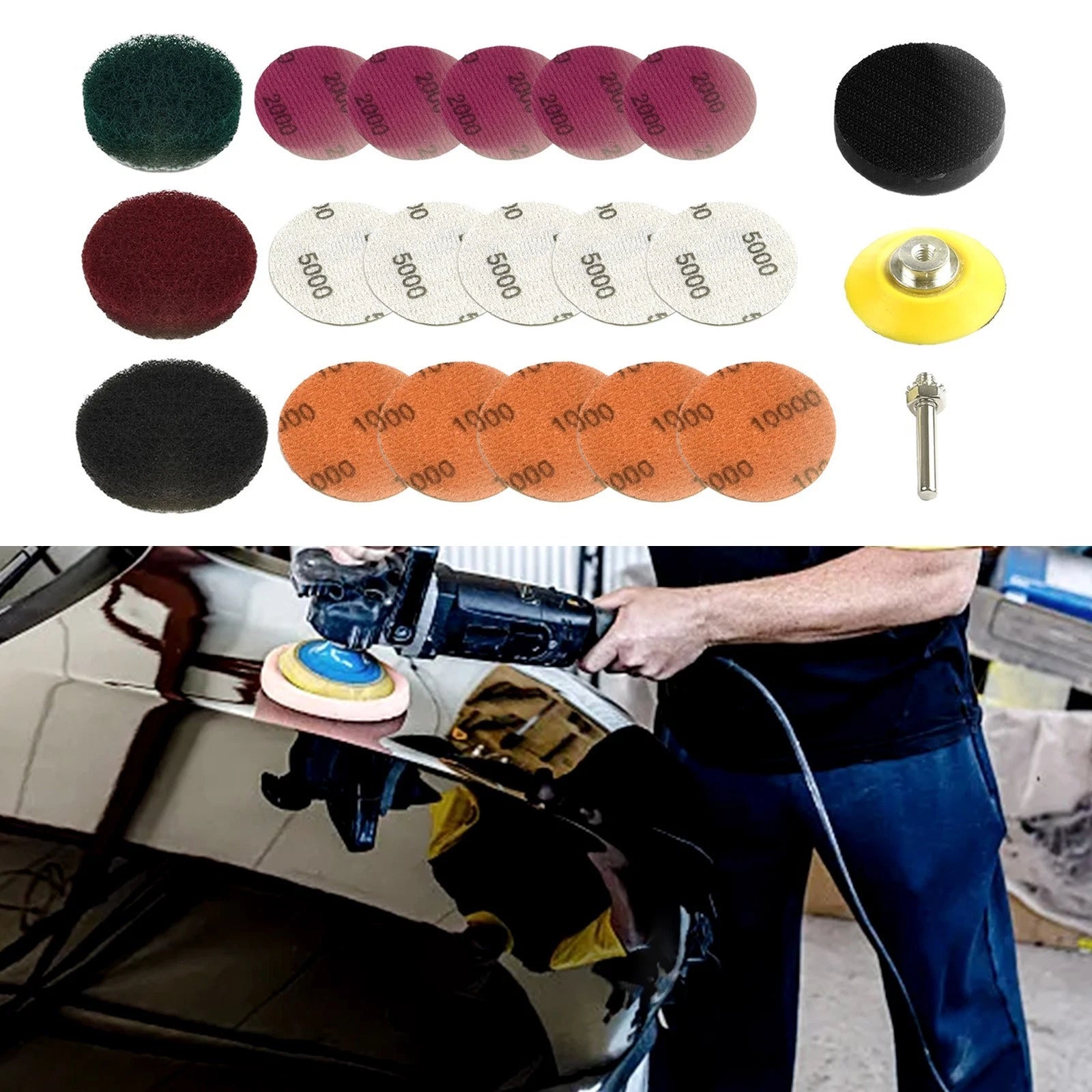 Headlight Restoration Scouring Pad DIY Kit for All Vehicles (Universal)