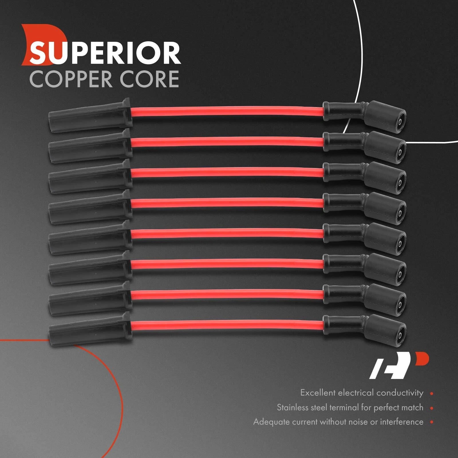 8x Spark Plug Wire Set for Chevy Silverado 1500 Tahoe GMC Savana (1999–2023)