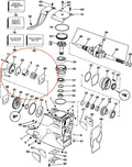 Water Pump Impeller Kit for OMC Cobra (1986–1993) 984461 777128 983895