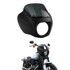 Headlight Fairing & Bracket for Harley FXBB FXLR FXST (2018–2025) Black Denim
