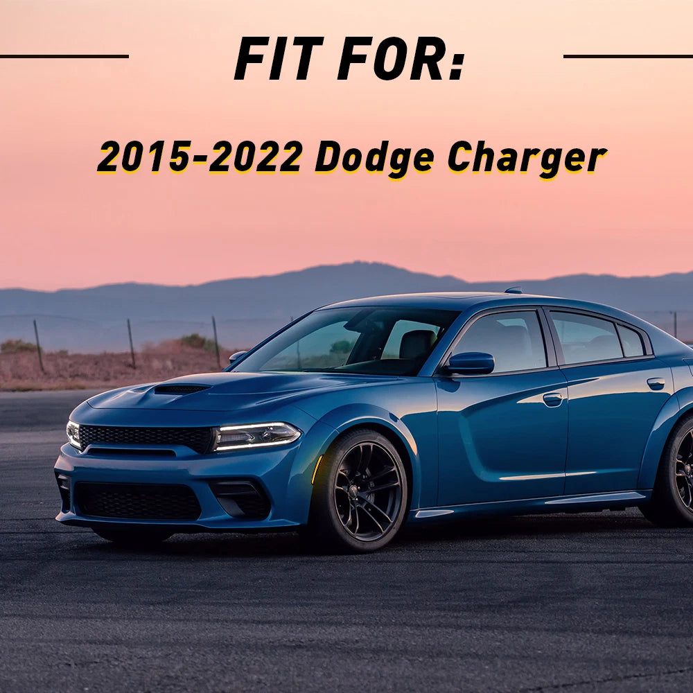 LED Marker Side Lights for Dodge Charger (2015-Present) - Smoked Amber