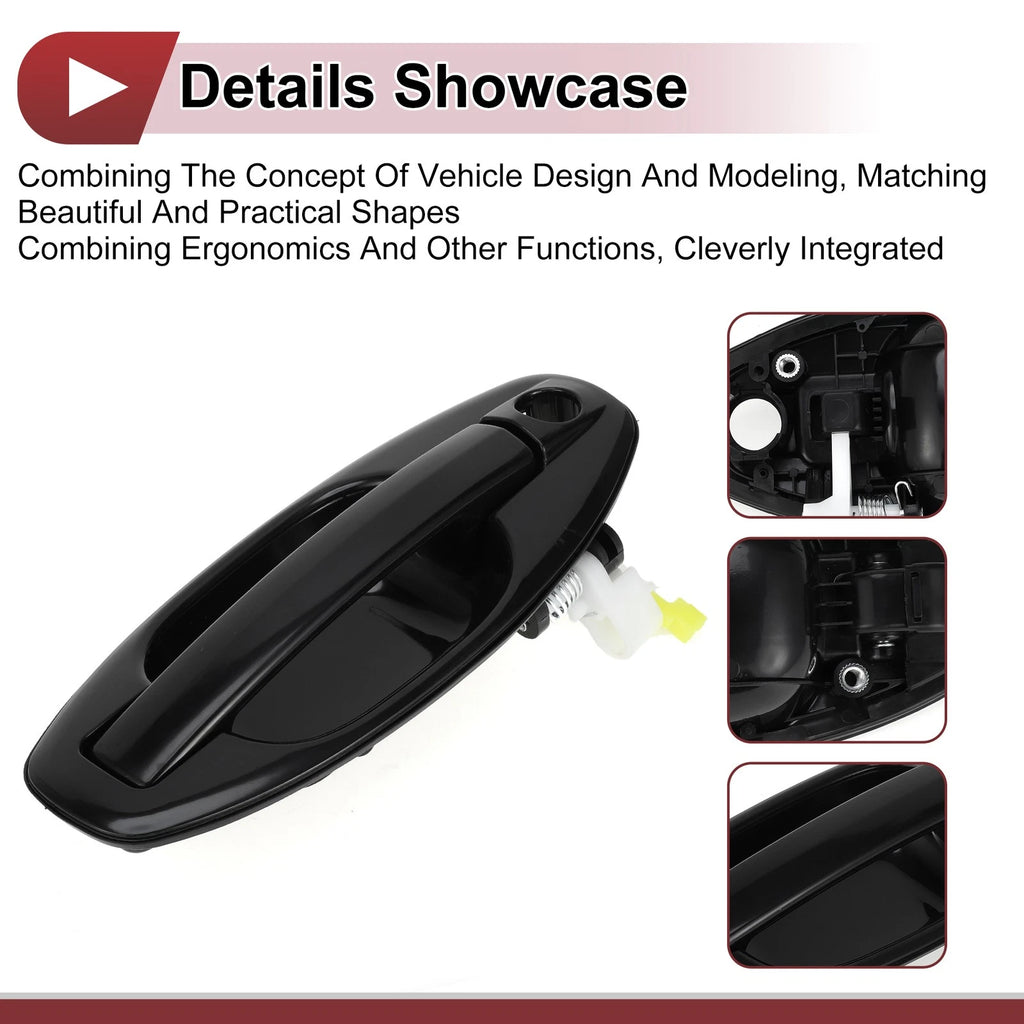 Exterior Door Handle for Hyundai Santa Fe (2013–2018) Front Right No. 8265026000 Black