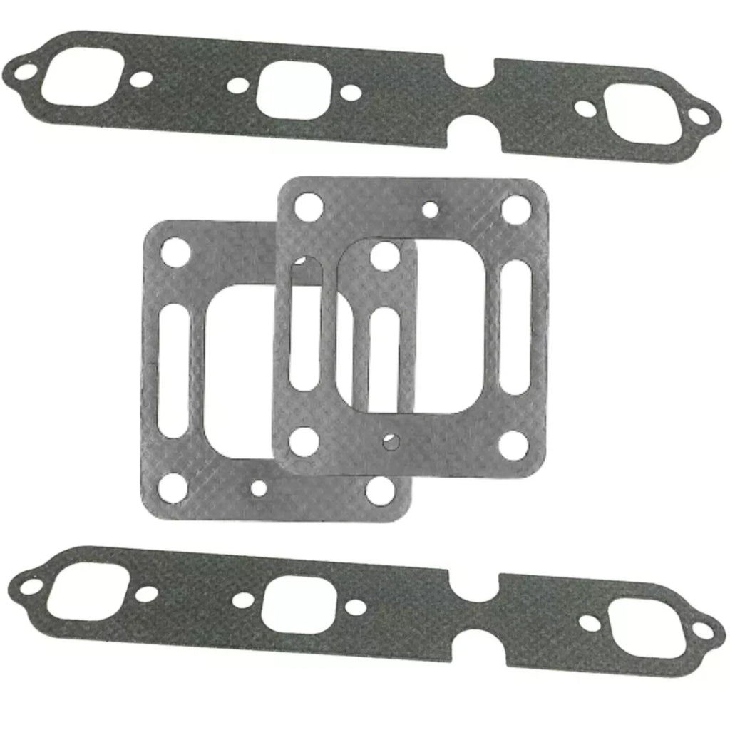 Set of 2 Exhaust Riser Elbow Gaskets for Mercruiser 4.3L V6 (27-863724, 27-99757)