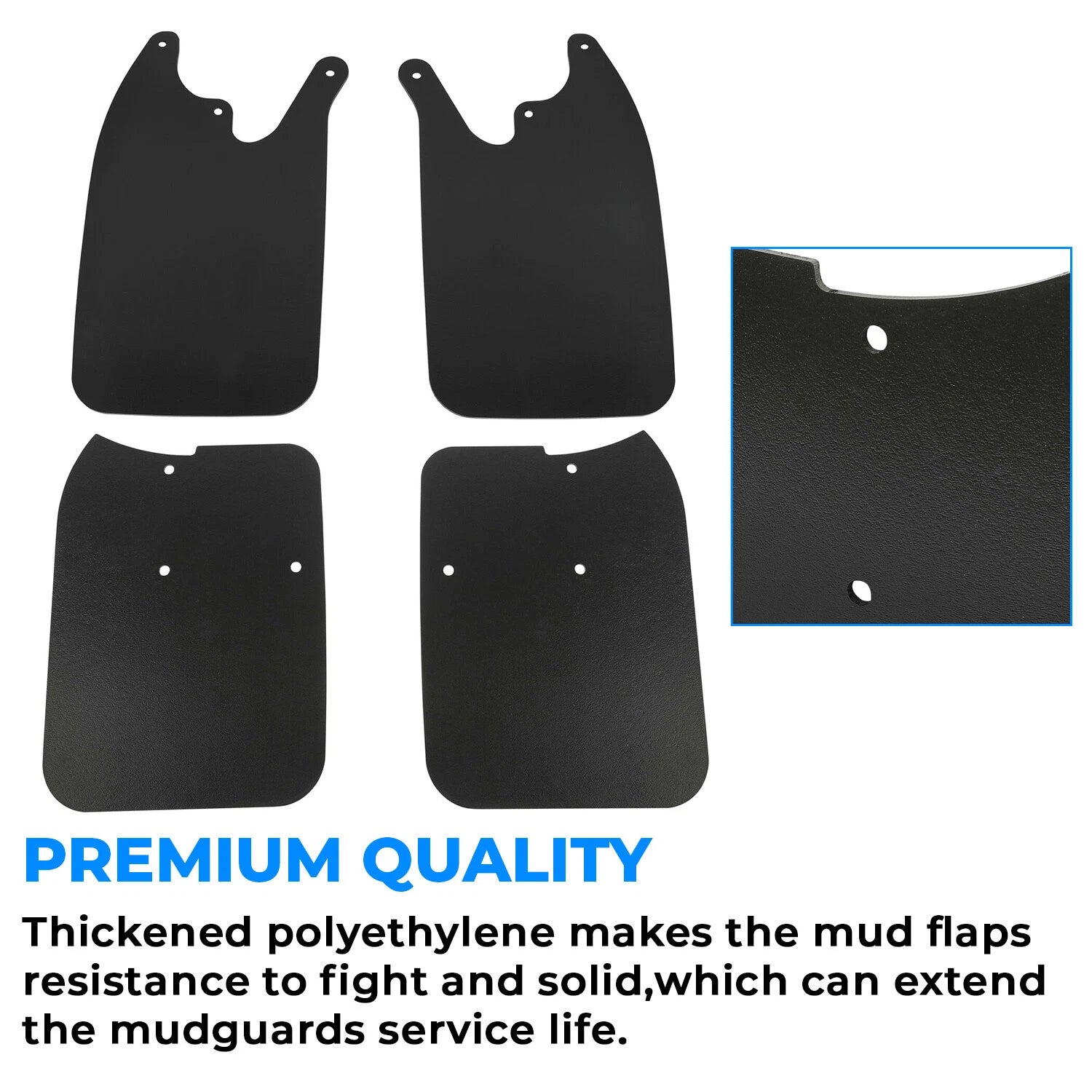 Mud Guards for Tacoma 4x4 Prerunner (1995–2004) with Flares