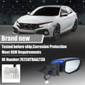 5 Pin Right Side Exterior Door Mirror Assembly Blue for Honda Civic (2016-2020)