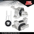 Set of 3 Engine and Transmission Mounts for Jeep Cherokee (2014â2019)