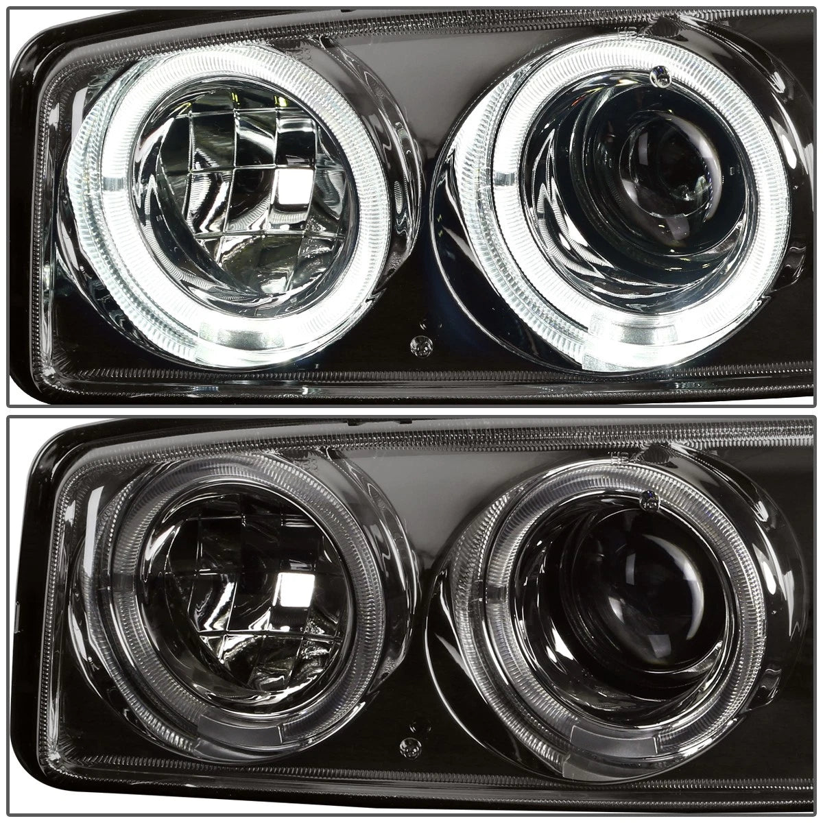 LED Halo Projector Headlights & Bumper Lamps for Sierra 1500 2500 (1999–2006)