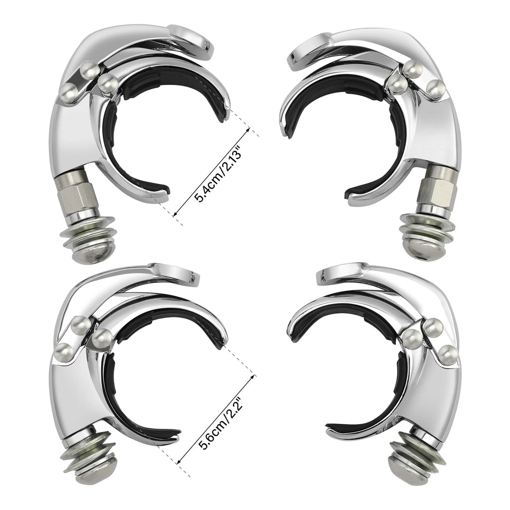 54mm 56mm Windshield Clamps for Harley Low Rider S FXLRS ST FXLRST (2020–2025)