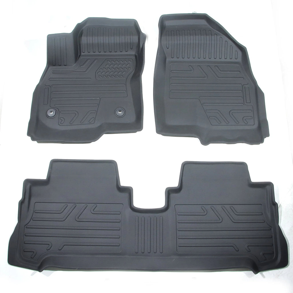 Set of 4 TPE Rubber All Weather Floor Mats for Chevrolet Bolt EV (2017–2023)