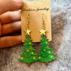 Lightweight Dangle Christmas Earrings - 2 Pair for Holiday Gift