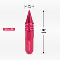 Set of 20 M12X1.5 Pink JDM Conical Hex Wheel Lug Nuts with Spike & Extension