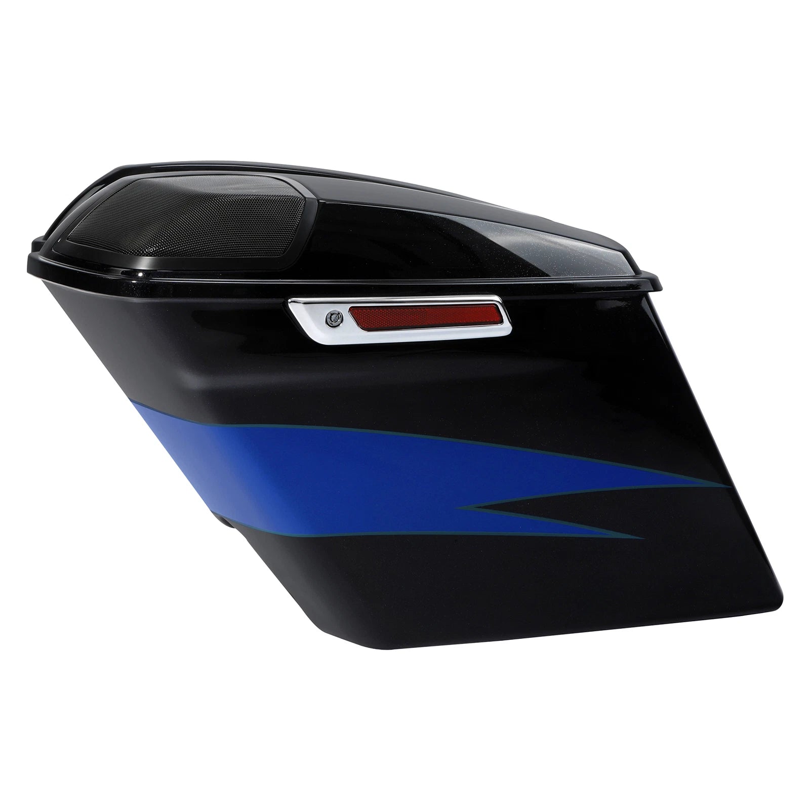 5" Stretched Saddlebag for Harley Street Glide (2014–2024) Candy Cobalt/Indigo Ink