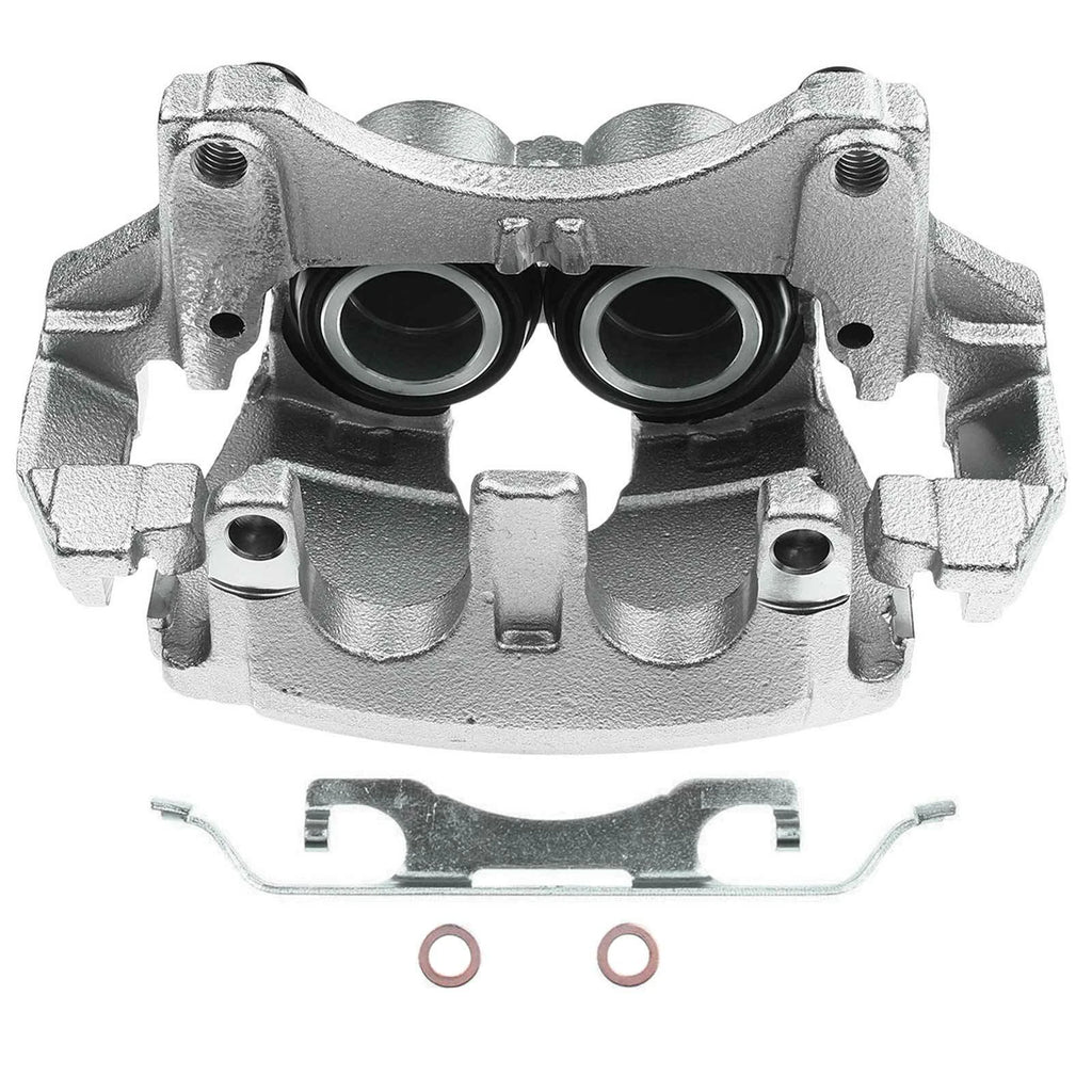 Pair Front Disc Brake Calipers with Bracket for Ford Edge Lincoln MKX (2007-2018)