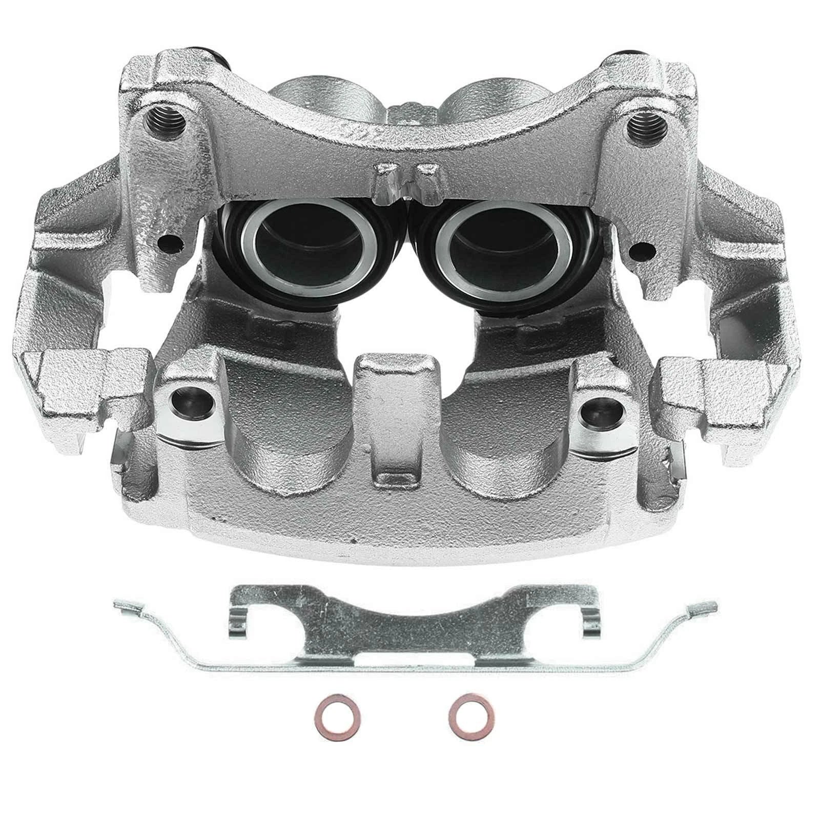 Pair Front Disc Brake Calipers with Bracket for Ford Edge Lincoln MKX (2007-2018)