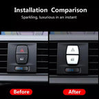 BMW 5 6 7 Series Car Warning Light Button Cover Trim Silver