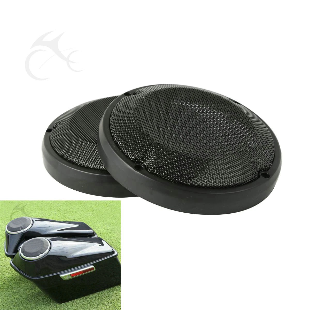 Lower Vented Fairing Speaker Grills for Harley Street Glide (1983–2024)