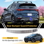 Rear Bumper Topper for Kia Sportage (2021–2022) Silver Tone