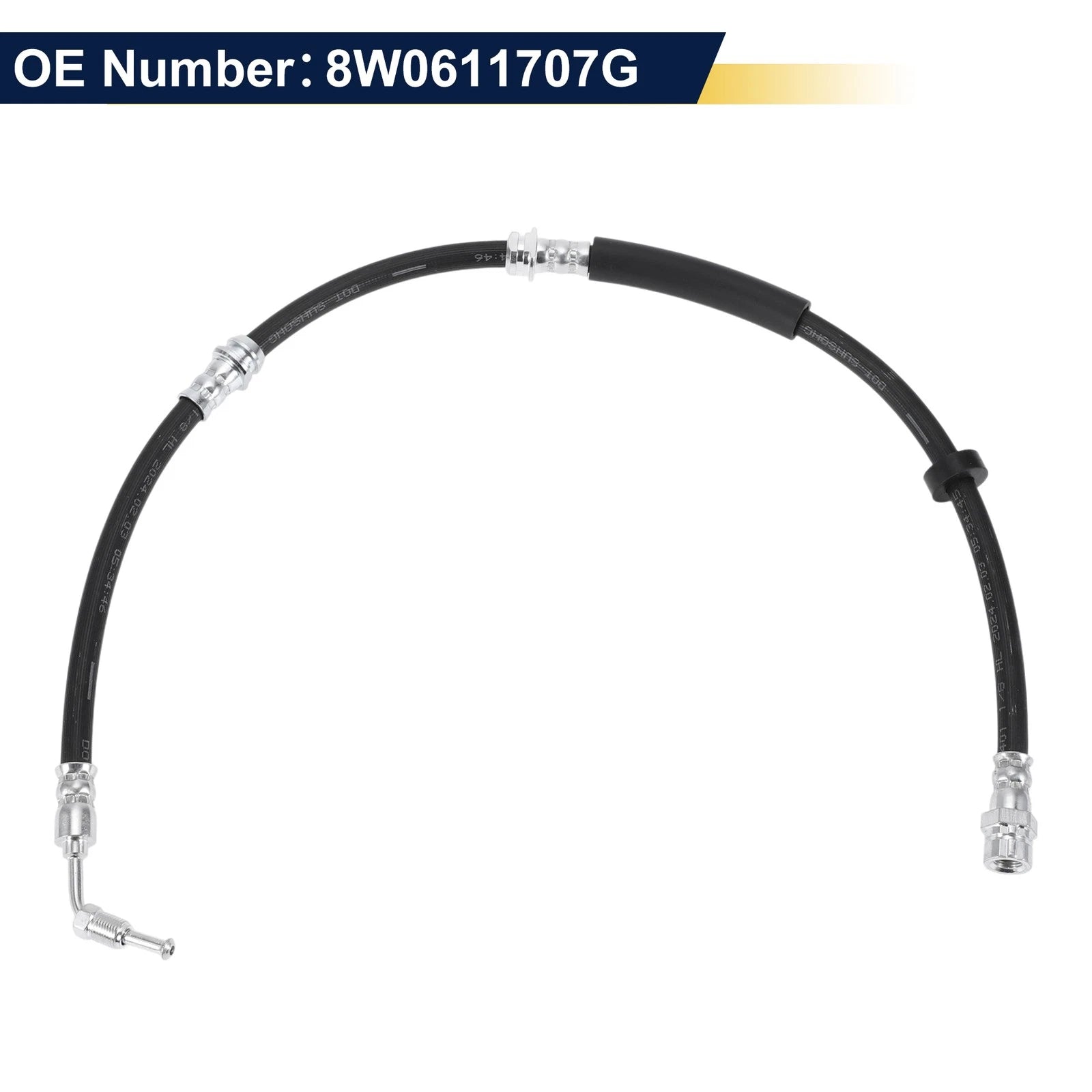 Front Left Brake Hose for Audi A4 (2017–2024) No. 8W0611707G